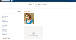 Desktop Screenshot of blogofauthors.blogspot.com