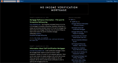 Desktop Screenshot of noincomeverificationmortgage.blogspot.com