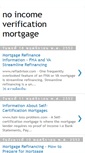 Mobile Screenshot of noincomeverificationmortgage.blogspot.com