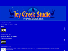 Tablet Screenshot of ivycreekstudio.blogspot.com