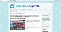 Desktop Screenshot of columbiadogtalk.blogspot.com