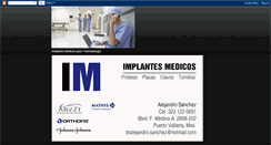 Desktop Screenshot of implantesmedicos.blogspot.com