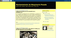 Desktop Screenshot of mantenimientodemaquinariapesada.blogspot.com