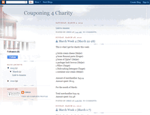 Tablet Screenshot of couponing4charity.blogspot.com