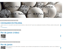 Tablet Screenshot of cocinandoenpolonia.blogspot.com