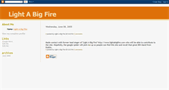 Desktop Screenshot of lightabigfire.blogspot.com