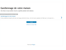 Tablet Screenshot of gardiennagemaison.blogspot.com