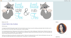 Desktop Screenshot of littlegrayfox.blogspot.com