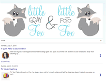 Tablet Screenshot of littlegrayfox.blogspot.com