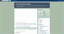 Desktop Screenshot of benvberkel.blogspot.com
