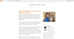 Desktop Screenshot of cabezadeajo.blogspot.com