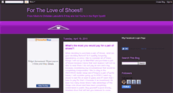 Desktop Screenshot of fortheluvofshoes.blogspot.com