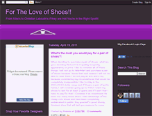 Tablet Screenshot of fortheluvofshoes.blogspot.com