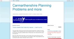 Desktop Screenshot of carmarthenplanning.blogspot.com