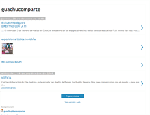 Tablet Screenshot of guachucomparte.blogspot.com