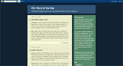 Desktop Screenshot of eslwordoftheday.blogspot.com