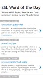 Mobile Screenshot of eslwordoftheday.blogspot.com