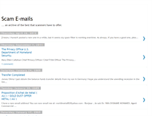 Tablet Screenshot of 419emails.blogspot.com