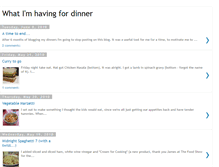 Tablet Screenshot of dinnerinspiration.blogspot.com