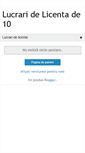 Mobile Screenshot of lucrarilicenta10.blogspot.com