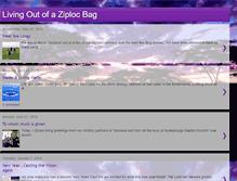 Tablet Screenshot of livingoutofaziplocbag.blogspot.com