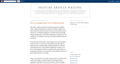 Desktop Screenshot of feature-article-writing.blogspot.com