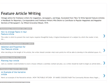 Tablet Screenshot of feature-article-writing.blogspot.com