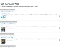 Tablet Screenshot of getmortgagewise.blogspot.com