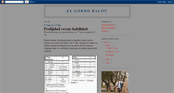 Desktop Screenshot of elgordobalon.blogspot.com
