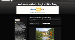 Desktop Screenshot of geckologicusa.blogspot.com