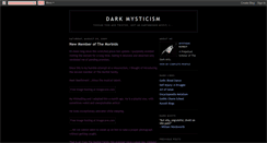 Desktop Screenshot of dark-mysticism.blogspot.com