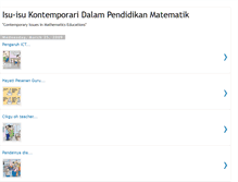 Tablet Screenshot of issuesinmathsedu.blogspot.com
