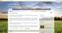 Desktop Screenshot of lotrpinball.blogspot.com