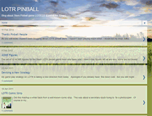 Tablet Screenshot of lotrpinball.blogspot.com