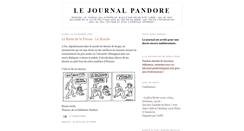 Desktop Screenshot of lejournalpandore.blogspot.com