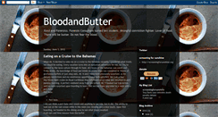 Desktop Screenshot of bloodandbutter.blogspot.com