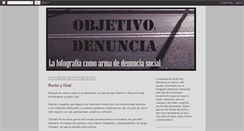 Desktop Screenshot of objetivodenuncia.blogspot.com