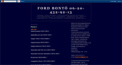 Desktop Screenshot of fordbonto.blogspot.com