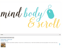 Tablet Screenshot of mindbodyandscroll.blogspot.com