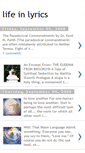 Mobile Screenshot of lifeinlyrics.blogspot.com