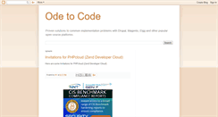 Desktop Screenshot of ode2code.blogspot.com