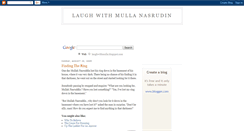 Desktop Screenshot of laughwithmulla.blogspot.com