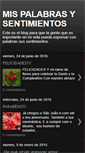 Mobile Screenshot of mispalabrasysentimientos.blogspot.com