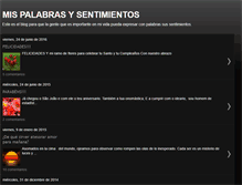 Tablet Screenshot of mispalabrasysentimientos.blogspot.com