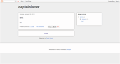 Desktop Screenshot of captainlover.blogspot.com