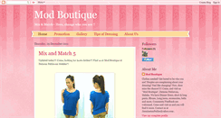 Desktop Screenshot of modboutiquedpmm.blogspot.com