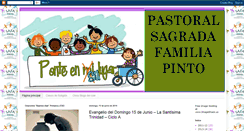 Desktop Screenshot of pastoralsagradafamiliapinto.blogspot.com