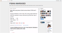 Desktop Screenshot of fisikamarsoed.blogspot.com