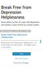 Mobile Screenshot of beating-depression.blogspot.com