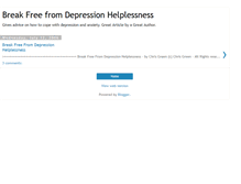 Tablet Screenshot of beating-depression.blogspot.com